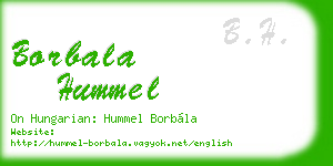 borbala hummel business card